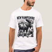 Retro New Hampshire T-shirt (Voorkant)