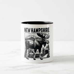 Retro New Hampshire Tweekleurige Koffiemok