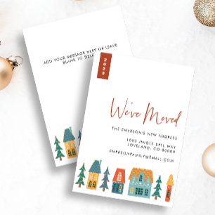 Retro New Home Vakantie Kaart