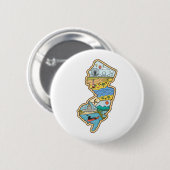 Retro New Jersey Cape May Atlantic City Souvenir Ronde Button 5,7 Cm (Voorkant /achterkant)