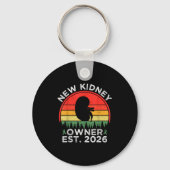 Retro New Kidney Owner Est. 2026 Kidney Transplant Sleutelhanger (Voorkant)