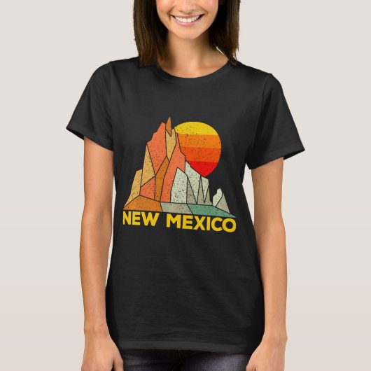 Retro New Mexico Gift For People From New Mexico L T-shirt (Voorkant)