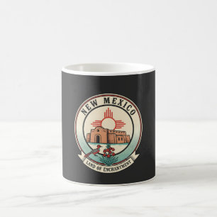 Retro New Mexico Land of Enchantment-badge Koffiemok