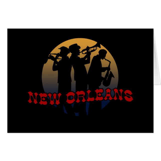 Retro New Orleans Jazz (Voorkant Horizontaal)