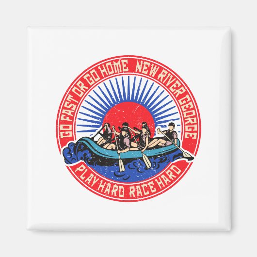 Retro New River George Raften _1 Magneet (Voorkant)