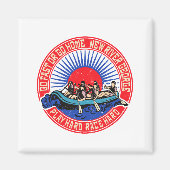 Retro New River George Rafting _1 Magneet (Voorkant)