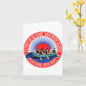 Retro New River George Rafting  Kaart (Gele Bloem)