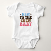 Retro New to the Crew Baby Bodysuit (Voorkant)