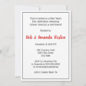 Retro New Year's Celebration Let's Party Kaart (Achterkant)