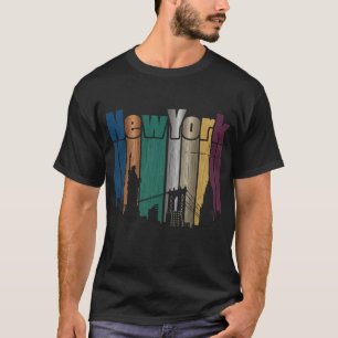 Retro New York City Silhouette Grafische T-Shirt