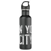 Retro New York City Waterfles (Voorkant)