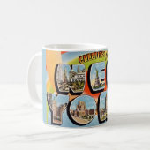 Retro New York City Welkom Mok (Voorkant links)