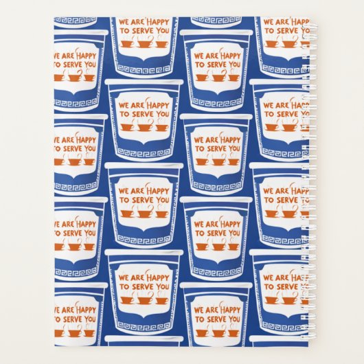 Retro New York Deli Coffee Cup Planner (Achterkant)