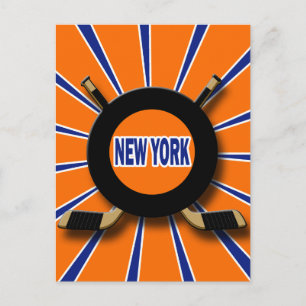 RETRO NEW YORK HOCKEY BRIEFKAART