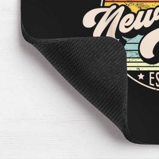 Retro New York Home State Ny Cool 70s Style Sunset Muismat (Hoek)