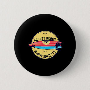 Retro New York Jones Beach Island surfen Ronde Button 5,7 Cm