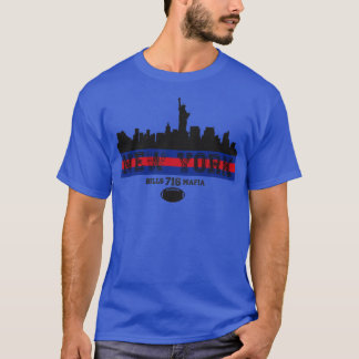 Retro New York Skyline 716 T-shirt