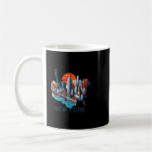 Retro New York Skyline Silhouette _1  Koffiemok (Links)