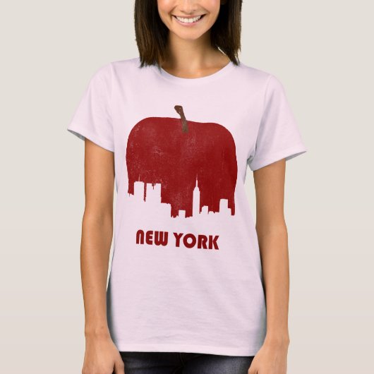 Retro New York Skyline-Women T-shirt (Voorkant)