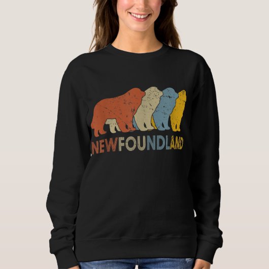 Retro  Newfoundland | Funny Newfie Lovers Trui (Voorkant)