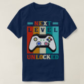 Retro Next Level Ontgrendeld Grappig Video Gaming  T-shirt (Design voorkant)