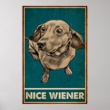 Retro Nice Butt Dachshund-hond grappige citaten