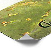 Retro Nice Frankrijk van bovenaf Poster (Hoek)