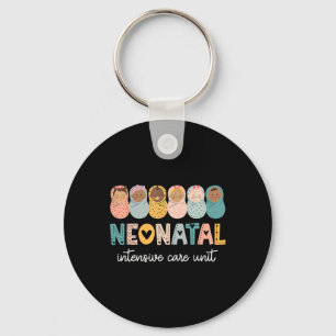 Retro NICU Nurse Shirt Neonatale intensive care un Sleutelhanger