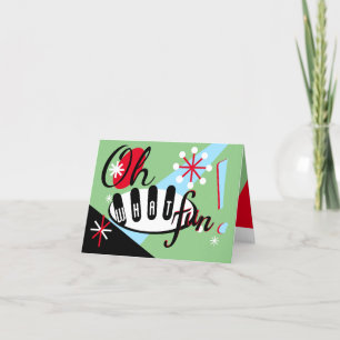Retro niet-fotokerstfeestkaart feestdagen kaart