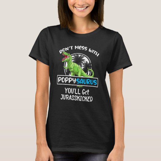Retro niet met Poppysaurus Je krijgt Juras T-shirt (Voorkant)
