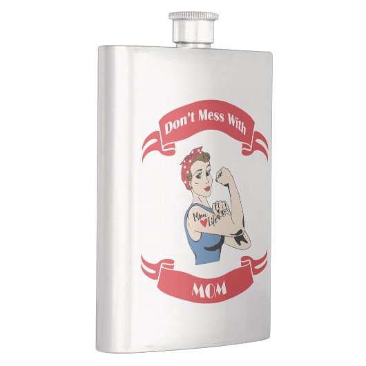 Retro Niet minder met MOM Heupfles (Rechts)