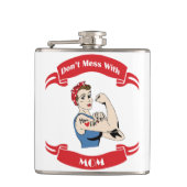 Retro Niet minder met MOM Heupfles (Voorkant)