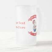 Retro Niet minder met MOM Matglas Bierpul (Voorkant rechts)