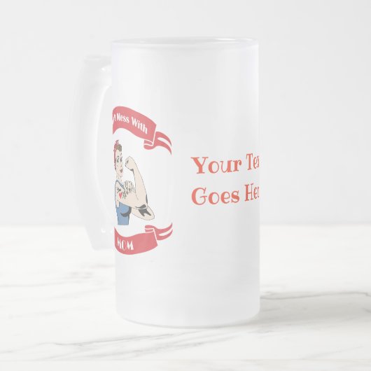 Retro Niet minder met MOM Matglas Bierpul (Voorkant links)