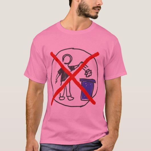 Retro Niet Vervenigen Schoon Aarde Ontwerp T-shirt (Voorkant)