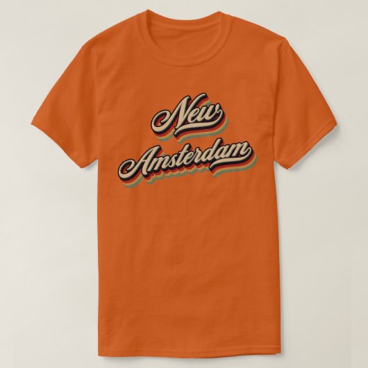 Retro Nieuw Amsterdam T-shirt (Design voorkant)