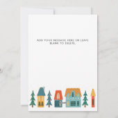 Retro Nieuw Huis Kerstkaart (Achterkant)