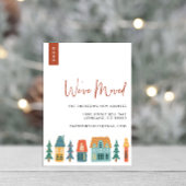 Retro Nieuw Huis Kerstkaart