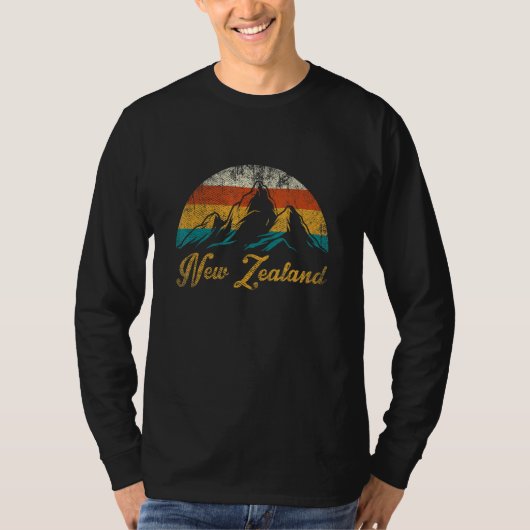 Retro Nieuw-Zeeland T-shirt (Voorkant)