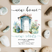 Retro Nieuwe Home Roots Waterverf Huis Kalligrafie Aankondiging