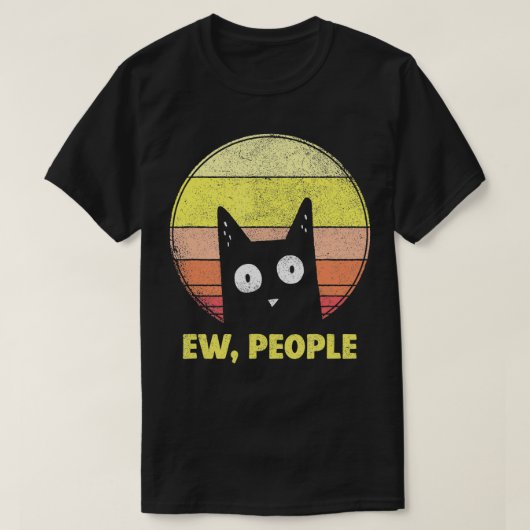  Retro nieuwe mensen Lekker Cat Lovers Gift T-shirt (Design voorkant)
