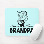 Retro nieuwe opa mousepad muismat (Met muis)