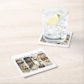 Retro Nieuwjaar 2025 Kartonnen Onderzetters (Insitu)