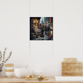 Retro Nieuwsstand Graphic Poster (Keuken)