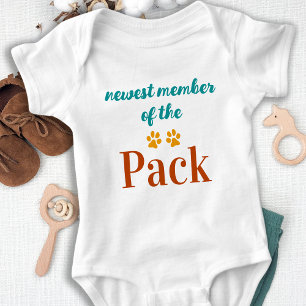 Retro Nieuwste lid van het Pack Hondenliefhebber Romper