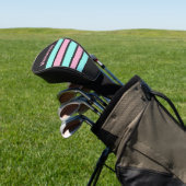 Retro Night Prism Over Stripe met Naam Golfheadcover (Insitu)