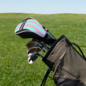 Retro Night Prism Pin Strepen met Naam Golfheadcover (Insitu)