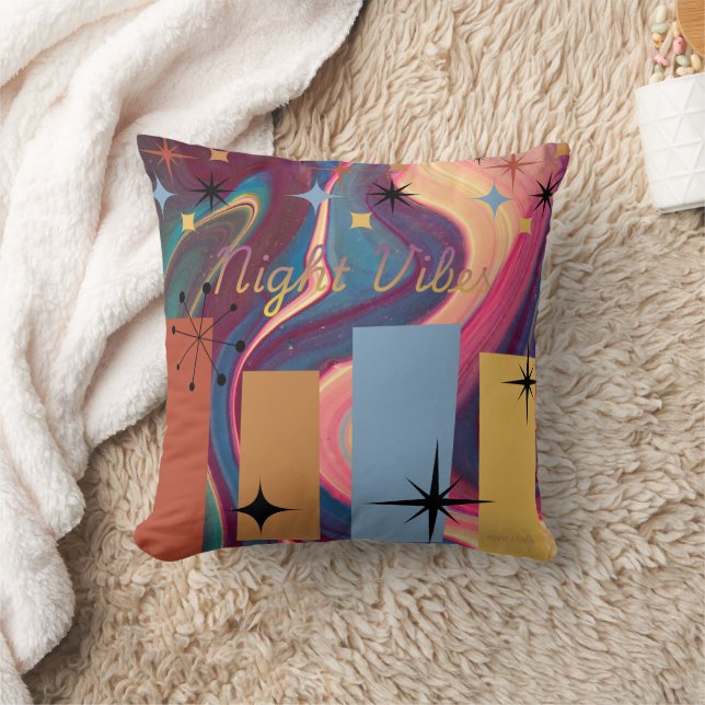 Retro Night Vibes Worpillow Kussen (Deken)