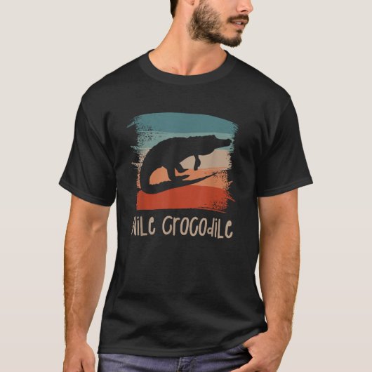 Retro Nijlkrokodil T-shirt (Voorkant)