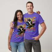 Retro Nine Lives Skate Co Funny Skateboarding Cat T-shirt (Unisex)
